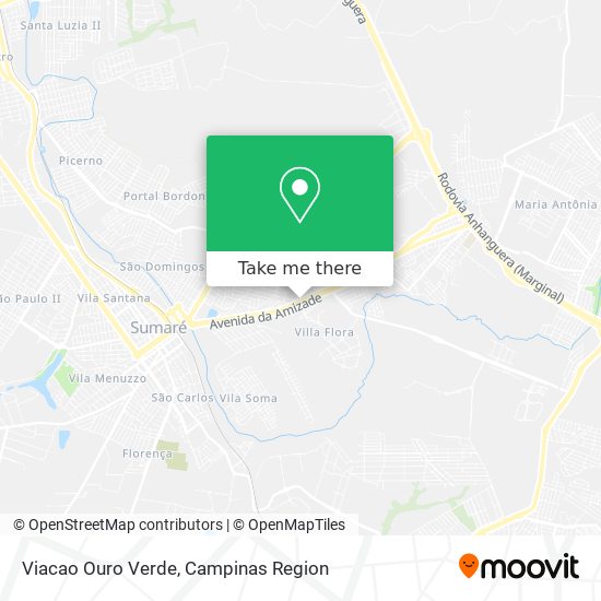 Viacao Ouro Verde map