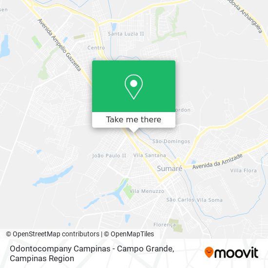 Odontocompany Campinas - Campo Grande map