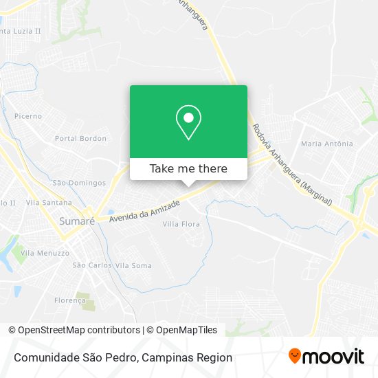 Comunidade São Pedro map