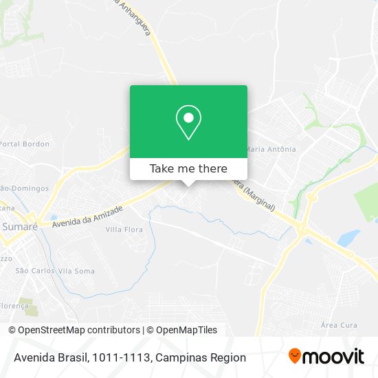 Mapa Avenida Brasil, 1011-1113