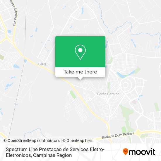 Spectrum Line Prestacao de Servicos Eletro-Eletronicos map