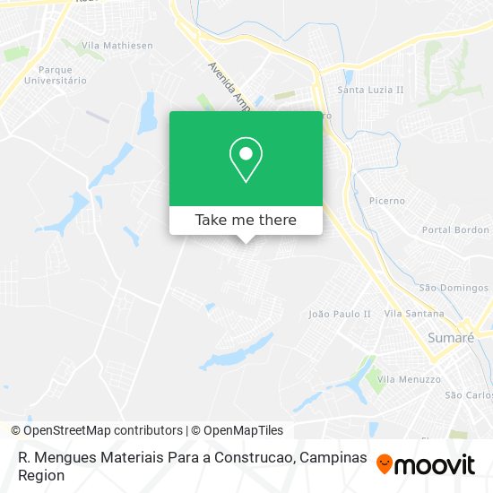 Mapa R. Mengues Materiais Para a Construcao