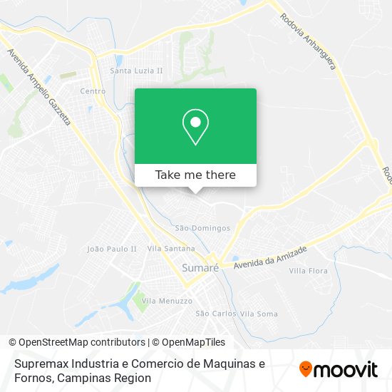 Supremax Industria e Comercio de Maquinas e Fornos map