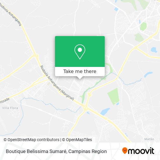 Boutique Belissima Sumaré map