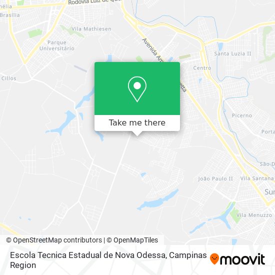 Escola Tecnica Estadual de Nova Odessa map