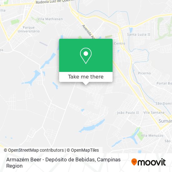 Mapa Armazém Beer - Depósito de Bebidas