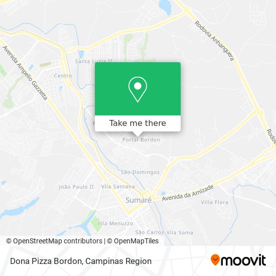 Dona Pizza Bordon map