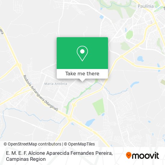 E. M. E. F. Alcione Aparecida Fernandes Pereira map