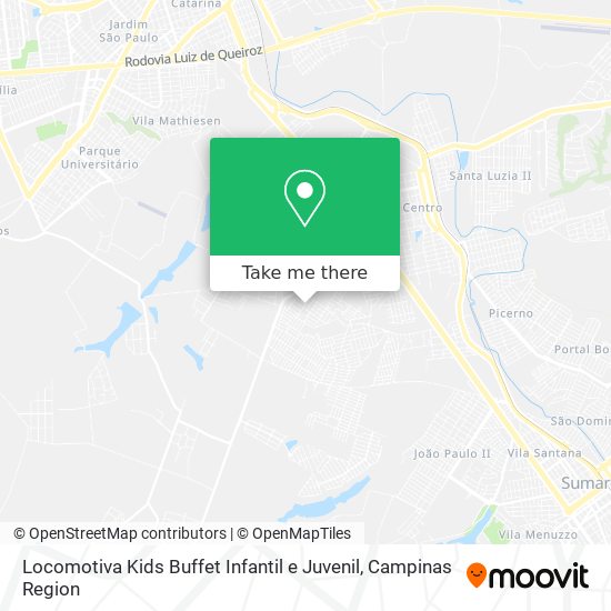 Mapa Locomotiva Kids Buffet Infantil e Juvenil