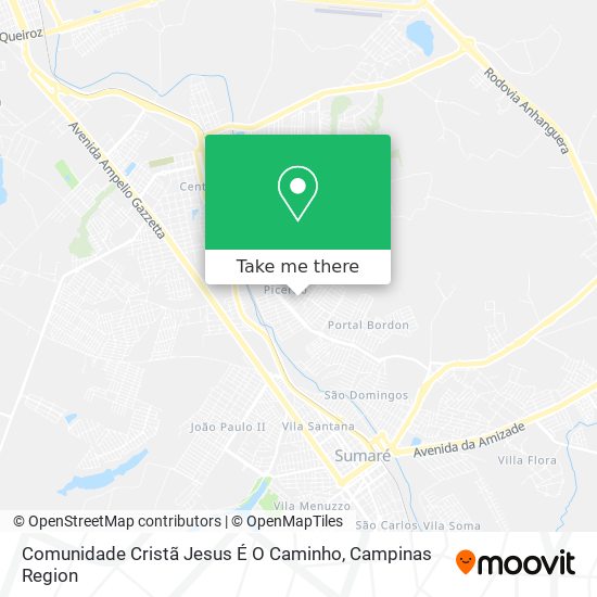 Comunidade Cristã Jesus É O Caminho map