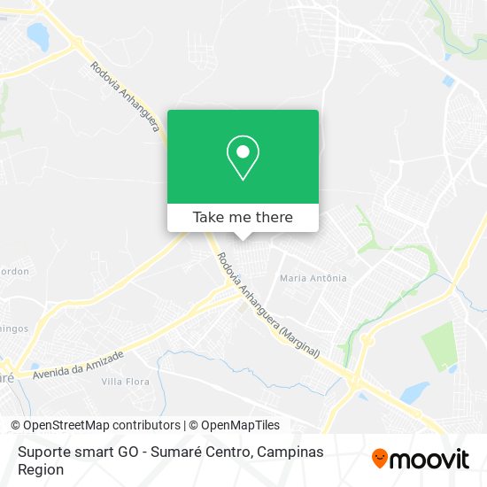 Suporte smart GO - Sumaré Centro map