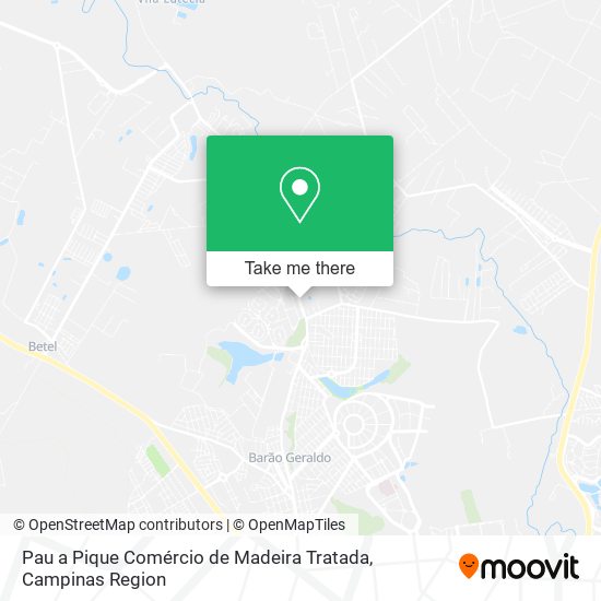 Pau a Pique Comércio de Madeira Tratada map