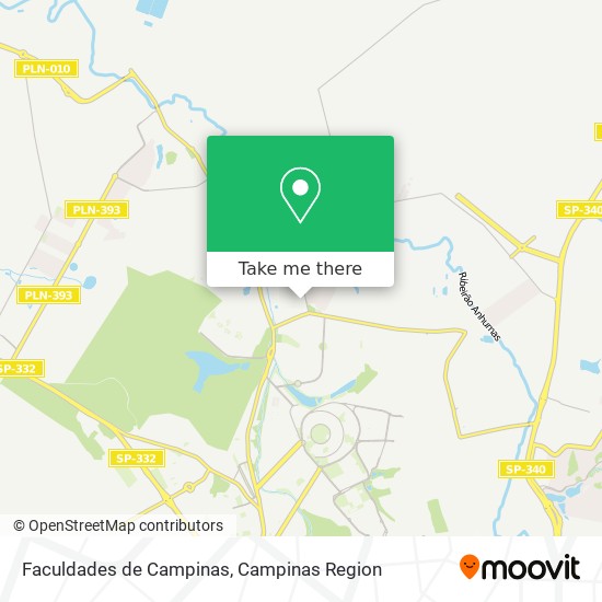 Faculdades de Campinas map