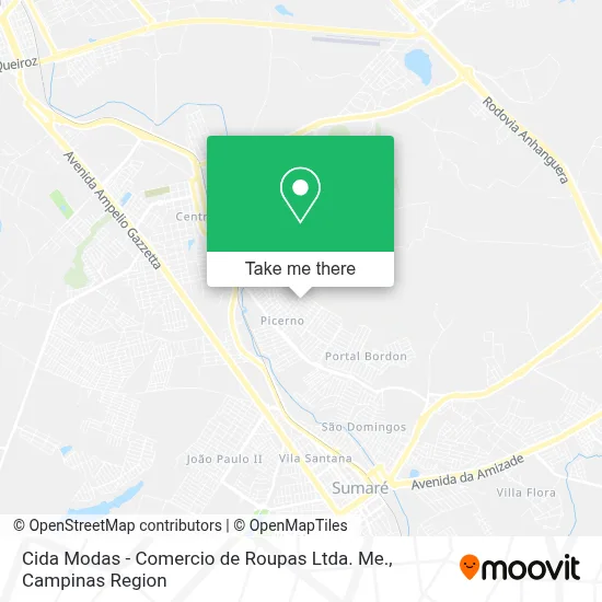 Cida Modas - Comercio de Roupas Ltda. Me. map