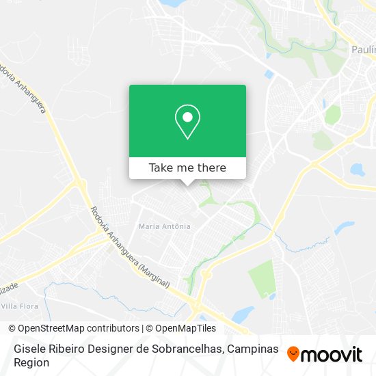 Mapa Gisele Ribeiro Designer de Sobrancelhas