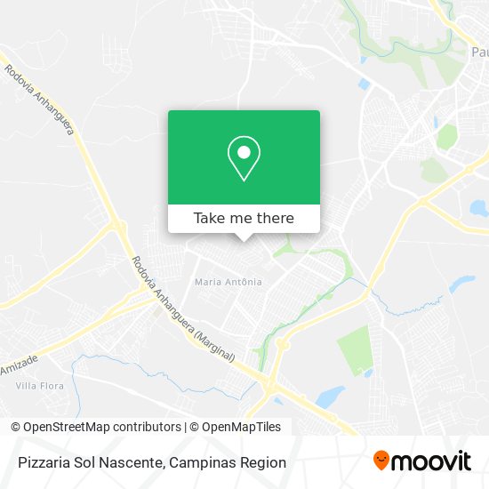 Pizzaria Sol Nascente map