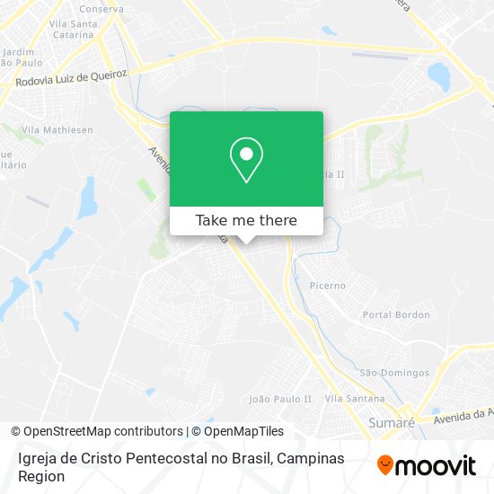 Igreja de Cristo Pentecostal no Brasil map