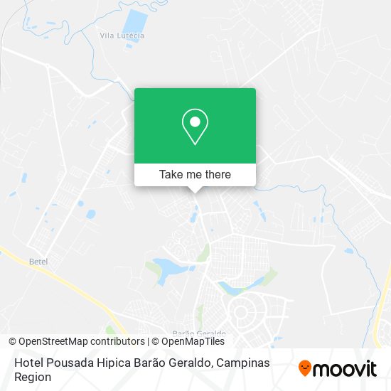 Hotel Pousada Hipica Barão Geraldo map