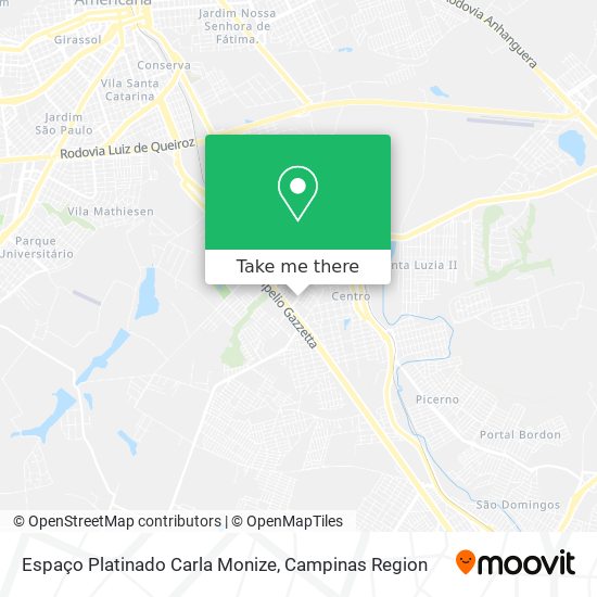 Espaço Platinado Carla Monize map