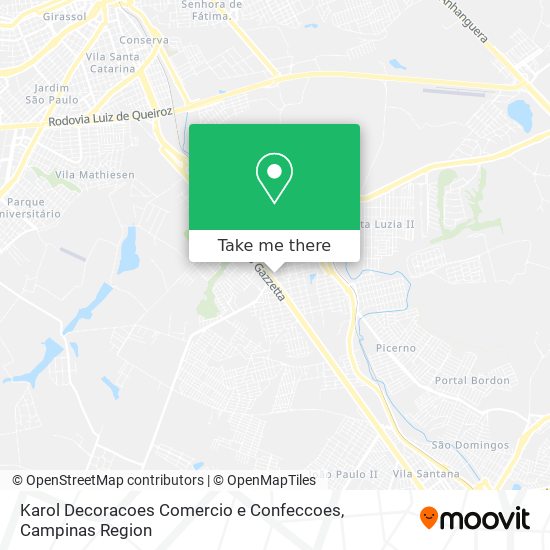 Karol Decoracoes Comercio e Confeccoes map