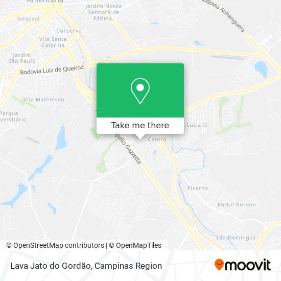 Lava Jato do Gordão map