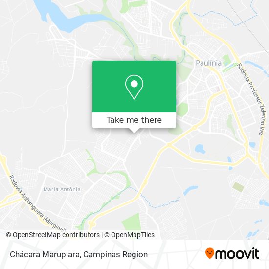 Chácara Marupiara map