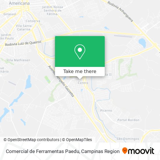Comercial de Ferramentas Paedu map
