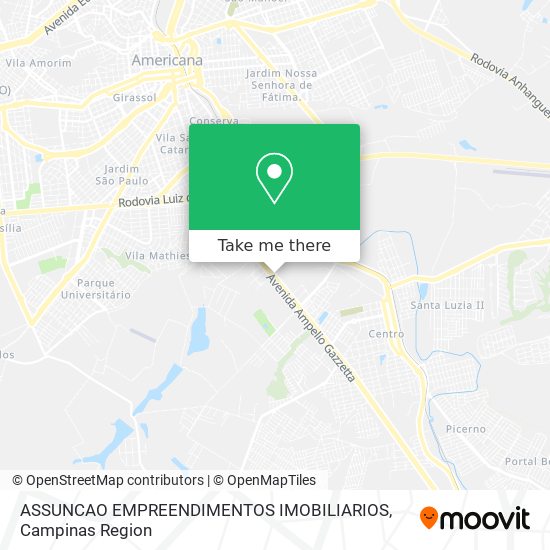 Mapa ASSUNCAO EMPREENDIMENTOS IMOBILIARIOS