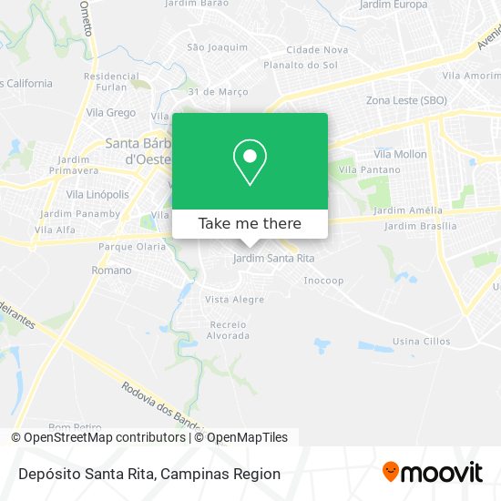 Depósito Santa Rita map