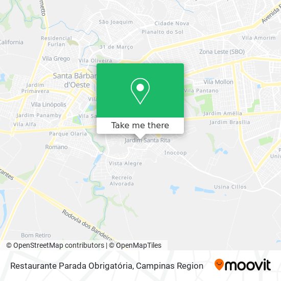 Mapa Restaurante Parada Obrigatória