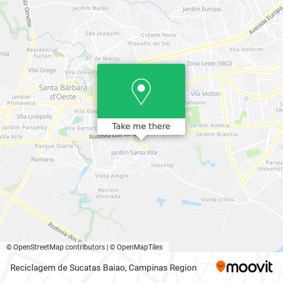 Reciclagem de Sucatas Baiao map