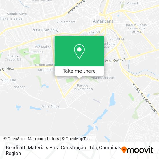 Bendilatti Materiais Para Construção Ltda map