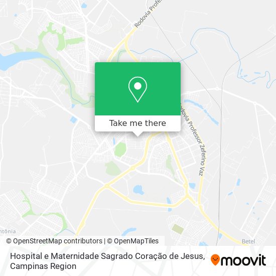 Mapa Hospital e Maternidade Sagrado Coração de Jesus