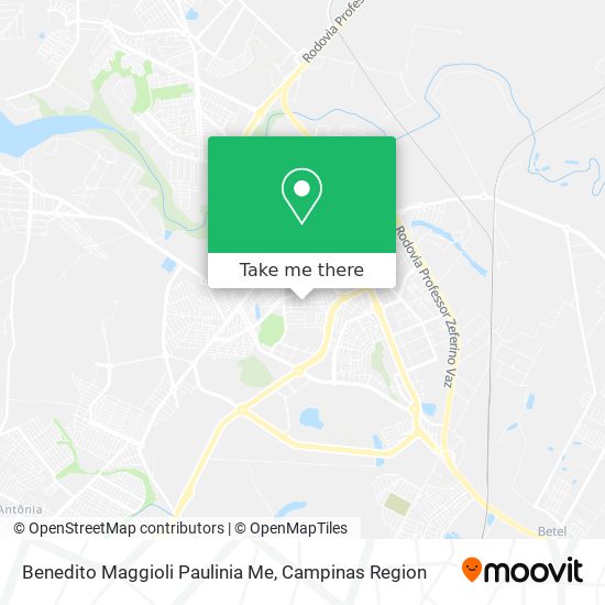 Benedito Maggioli Paulinia Me map