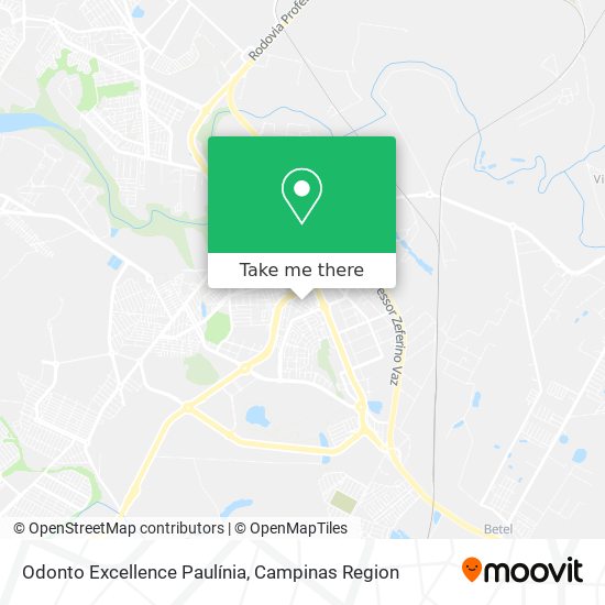 Odonto Excellence Paulínia map