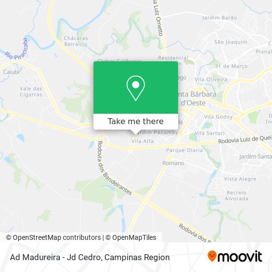 Ad Madureira - Jd Cedro map