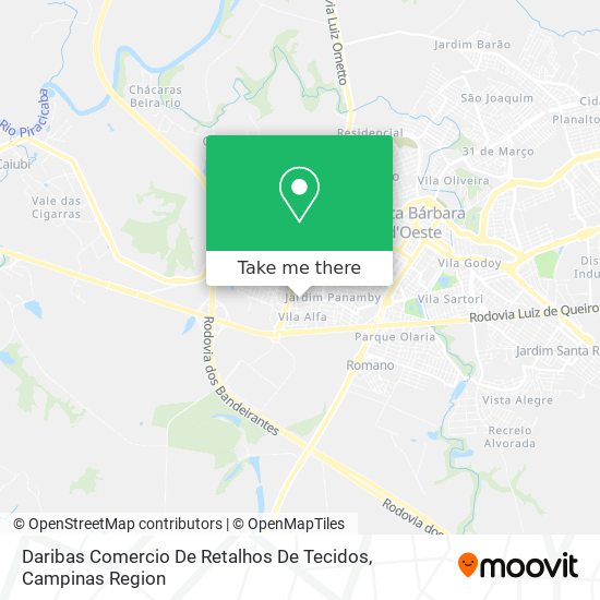 Daribas Comercio De Retalhos De Tecidos map