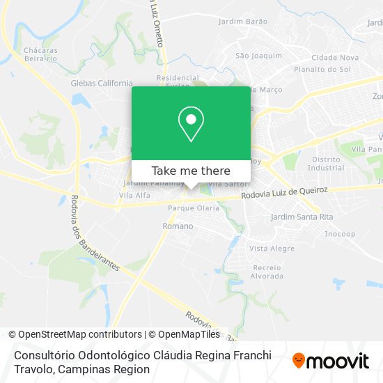 Consultório Odontológico Cláudia Regina Franchi Travolo map