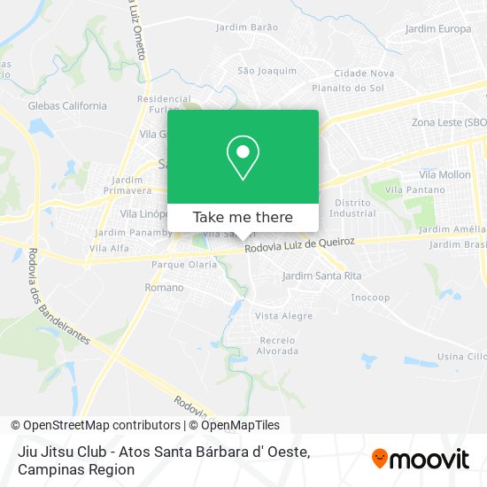 Jiu Jitsu Club - Atos Santa Bárbara d' Oeste map