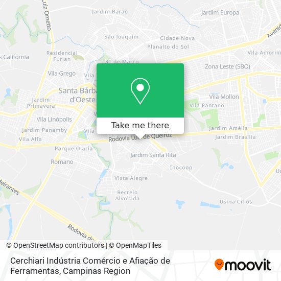 Cerchiari Indústria Comércio e Afiação de Ferramentas map