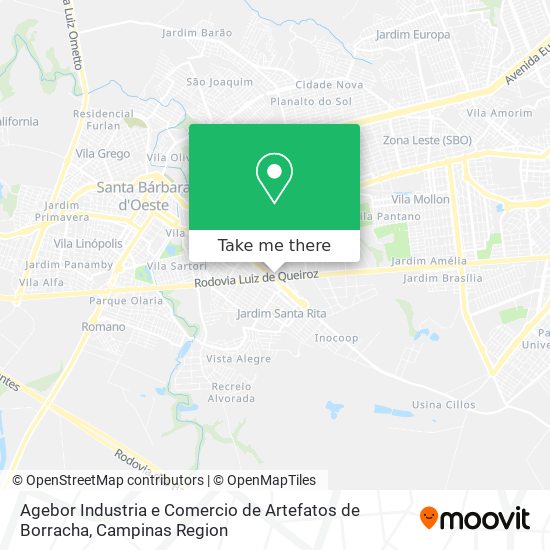 Agebor Industria e Comercio de Artefatos de Borracha map