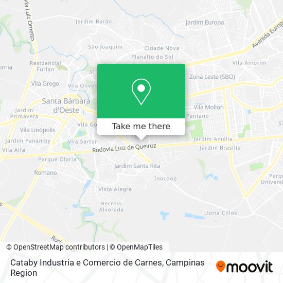 Mapa Cataby Industria e Comercio de Carnes