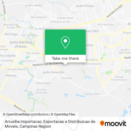 Arcunha Importacao, Exportacao e Distribuicao de Moveis map