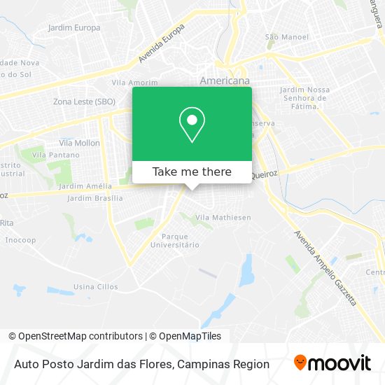 Auto Posto Jardim das Flores map