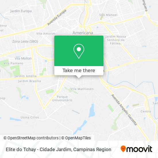Elite do Tchay - Cidade Jardim map