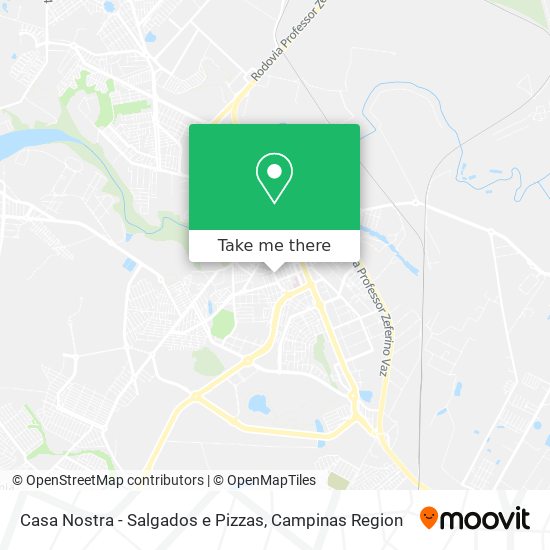 Mapa Casa Nostra - Salgados e Pizzas