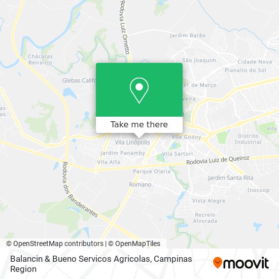 Mapa Balancin & Bueno Servicos Agricolas