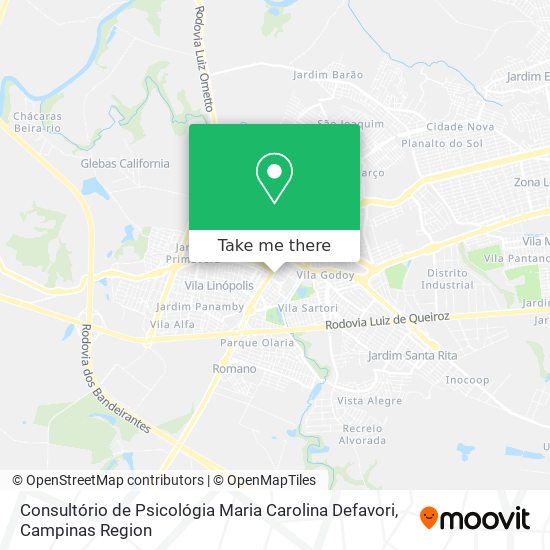 Consultório de Psicológia Maria Carolina Defavori map