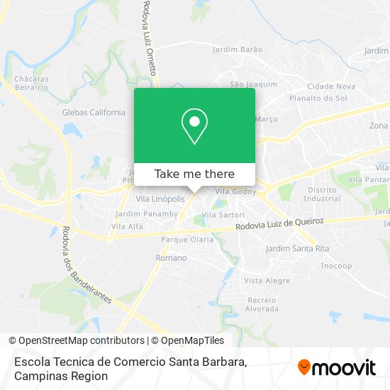 Escola Tecnica de Comercio Santa Barbara map