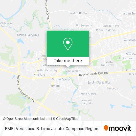 EMEI Vera Lúcia B. Lima Juliato map